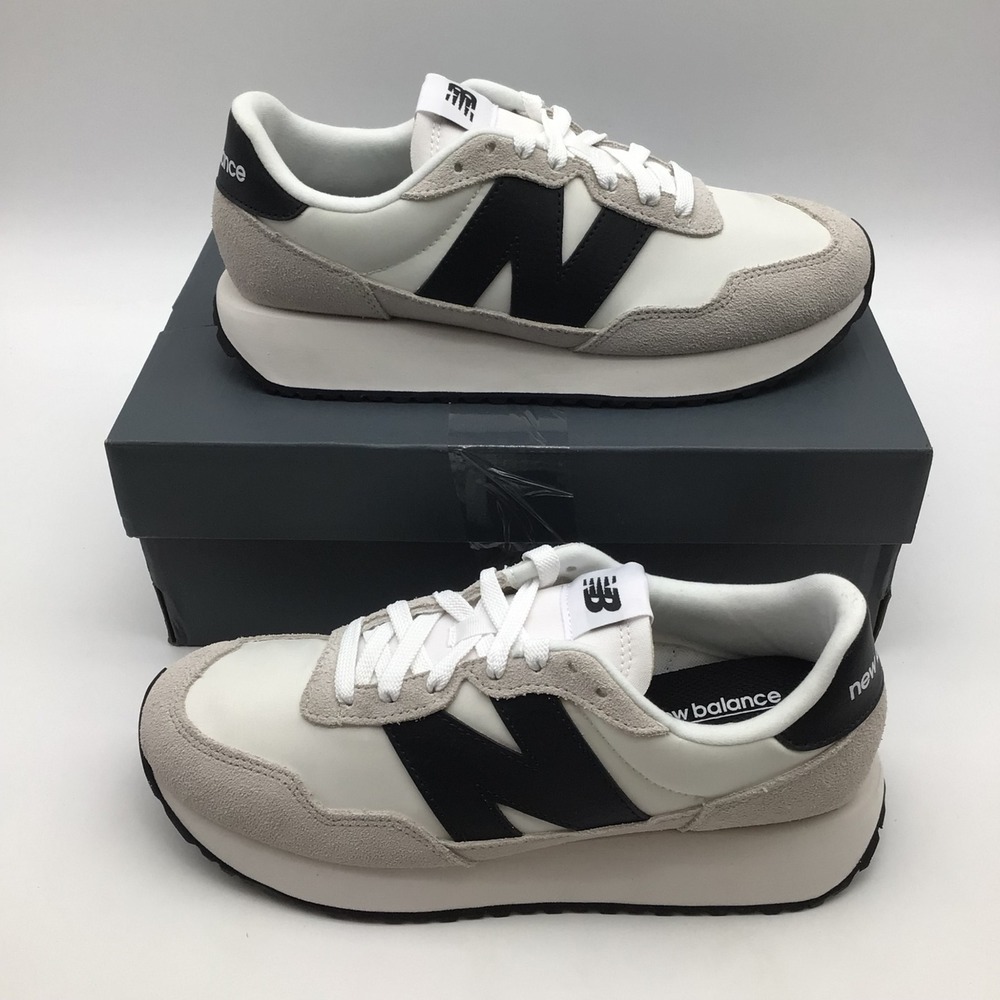 New Balance 237 White Grey Black Lifestyle Sneakers WS237BW Womens Size 9.5 NEW